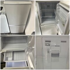 【良品 家電セット】お引っ越し日時に合わせてお届け致します♬冷蔵庫＋洗濯機＋電子レンジの3点セット♬日時指定可能の画像