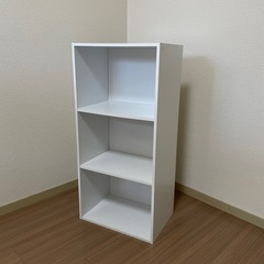 【美品】カラーボックス　ホワイト 不二貿易