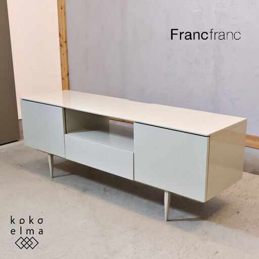 □中古品 Francfranc フランフラン◎FEテレビボード