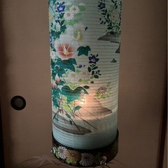 盆提灯 一対 円筒形提灯の画像