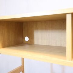 KEYUKA(ケユカ)で取り扱われていたラピオ ユニットシェルフです。テレビボードとしても使える収納が豊富なオープンラック。お部屋に馴染みやすいナチュラルな素材感が魅力的♪の画像
