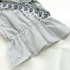 【極美品 / anySiS】洗える エンブロイダリーカシュ ブラウス サイズMの画像