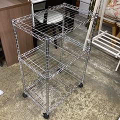 万代店　 キャスター付メタルラック