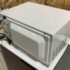 B16【TWINBIRD】電子レンジ DR-LD20 2021年 ホワイト ヘルツフリー 庫内フラット 左開き ダイヤル式 簡単操作 シンプルの画像