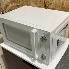 B16【TWINBIRD】電子レンジ DR-LD20 2021年 ホワイト ヘルツフリー 庫内フラット 左開き ダイヤル式 簡単操作 シンプル