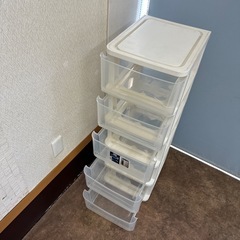 コンパクト収納ケース5段の画像