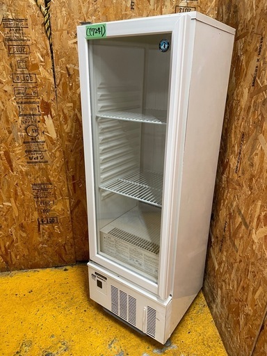 C(7241) ホシザキ 業務用 小型冷蔵ショーケース USB-50BLT1-(L) 左開き スイング扉 後方キャスター付 W500D510H1510 直接引き取り歓迎 大阪