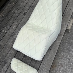 倉庫整理★フュージョン社外シート白★の画像