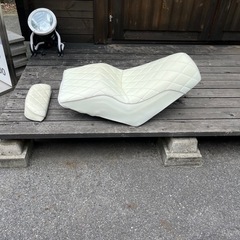 倉庫整理★フュージョン社外シート白★の画像