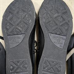 美品!!　CONVERSE スニーカー 黒 ブラック 23.5cmの画像