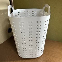 【タグ付未使用】ニトリ ランドリー バスケット グレーの画像