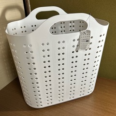 【タグ付未使用】ニトリ ランドリー バスケット グレー
