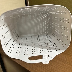 【タグ付未使用】ニトリ ランドリー バスケット グレーの画像