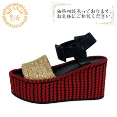 セリーヌ CELINE 22.5 サンダル フィービー期 マルチカラー