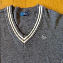 北広島高校　ニット長袖セーター　Lサイズの画像
