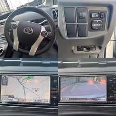 トヨタ プリウス Sグレード 車検8年11月 ビルトインETC バックカメラ ナビ　スペアキー　プッシュスタートの画像