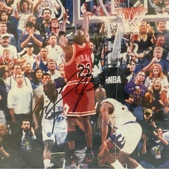 NBA Michael Jordan サイン入りポスター NBAファイナル の画像
