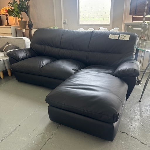 カウチソファ　ブラック