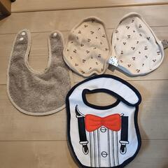 【水通しのみ未使用】ベビースタイ4枚