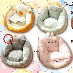 新品！アニマルチェアクッション グレー ねこ