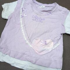 重ね着風Tシャツ　120