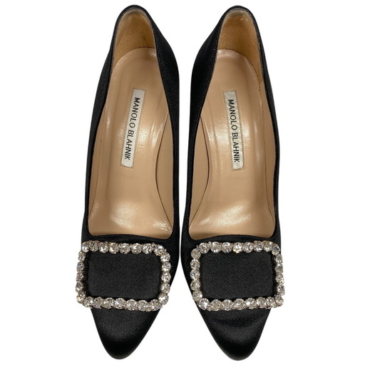 マノロブラニク MANOLO BLAHNIK 23 パンプス ビジュー バックル