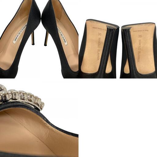 最終お値下げ❗️訳あり美品❗️ マノロブラニク　パンプス マノロブラニク MANOLO BLAHNIK 23 パンプス ビジュー バックル
