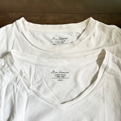 ロンハーマン Ron Herman 白ホワイト Vネック 丸首 Tシャツ 2枚の画像