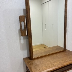 天然木製片面ドレッサー・セット面の画像