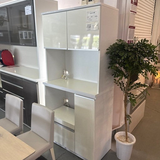 3枚扉キッチンボード 食器棚 土井インテリア工業 3枚扉キッチンボード 食器