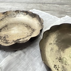 【アンティーク トレイ 2点セット／深みのある味わいが魅力】の画像