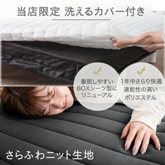脚付きマットレス ボンネルコイル シングルベッドの画像