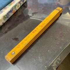 レトロな　折りたたみ定規の画像
