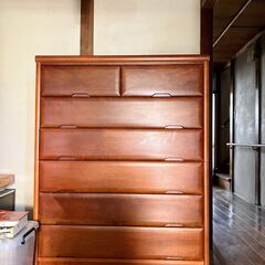 木製6段衣装タンス