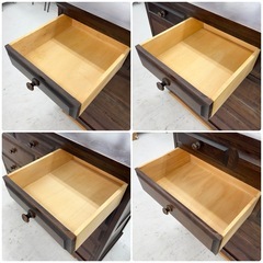 高級♪ 北海道民芸家具 119cm幅5段ローチェスト タンス 高級♪ 北海道民芸家具 119cm幅5段ローチェスト タンス