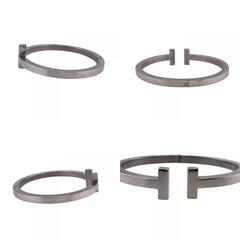 ティファニー TIFFANY&Co. ブレスレット Tスクエア バングル シルバー