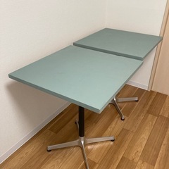 テーブルx2 カフェテーブル 作業用テーブル