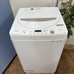 I313 🌈 大決算セール特別価格！ 2021年製の高年式♪ SHARP 洗濯機 （4.5㎏） ⭐ 動作確認済 ⭐ クリーニング済の画像