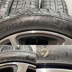 タイヤ走行短め【ROADMARCH 225/45R18】スタッドレス【SUBARU レヴォーグ 純正ホイール 18インチ 7.5J5HPCD114.3+55】22年製　(MTR395)クレジットカード QRコード決済可能の画像