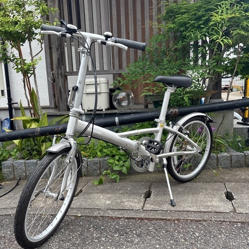 加古川 ソトのマ 折りたたみ自転車 ダホン メトロ レトロ Vブレーキ