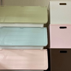 ニトリ 収納ケース 6個セット パステルカラー かわいい 子供部...