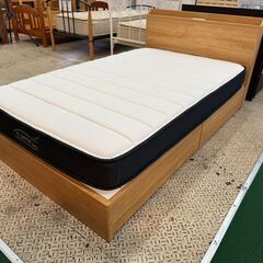 【愛品館八千代店】ニトリ　セミダブルベッド　Nスリープハード　③