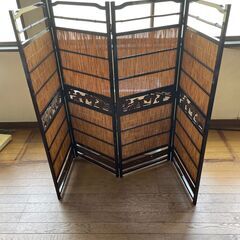 4連　屏風　和風　パーテーション　大幅値下げ！！の画像