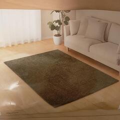 抗菌防臭　やわらかシャギーラグ　130cm×185cm　グリーン