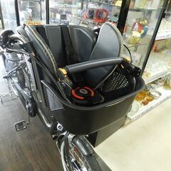 【JM457】マルイシ 丸石サイクル 子供乗せ自転車 ふらっか～ずシュシュ 3人乗り対応 20型 内装3段変速 FRCH203Fの画像