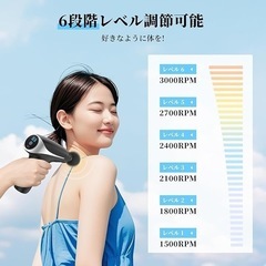 １点のみ！新品未使用　筋膜リリースガン　マッサージ機　マッサージ　筋膜リリース　首こり　肩こりの画像