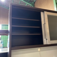 コンセント付き　食器棚　キッチン棚　117.5×50×197.5の画像