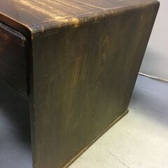 A1　座机　文机 昭和レトロ 古家具 ヴィンテージ 勉強机 ローテーブル 座卓 引き出し 小の画像