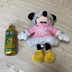 Disney ★ ミニーマウス　ぬいぐるみ　レトロ　希少の画像