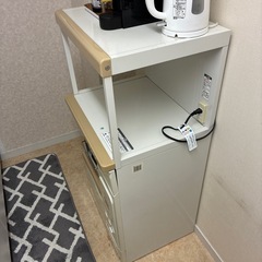 21日限定 米びつ付きキッチン収納
